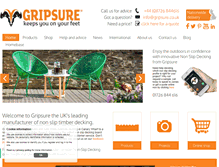 Tablet Screenshot of gripsure.co.uk